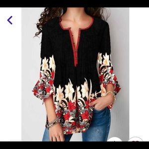 Women cross border conventional sleeves blouse NWT